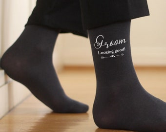 Wedding Party Socks with Funny Sayings, Groom Socks, Best Value Wedding Theme Socks for Each Wedding Role, Groom Wedding Day Socks