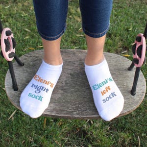 Custom Photo Socks for Kids: Personalized No Show Socks (Ages 5-9)