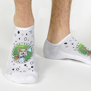 Cartoon Photo Effect Socks,Personalized Photo Socks with Faces on Socks,Customized Socks with Photos,Fun Photo Gifts for Family and Friends