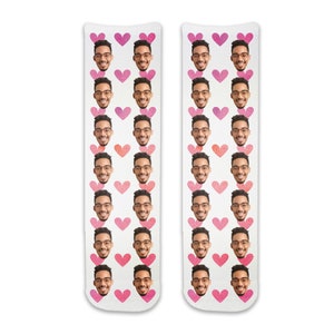 Custom Printed Photo Socks, Personalized Gift Idea, Picture Socks,  Personalized Socks with Your Photos, Face Socks, Photo Gifts. Fun Socks