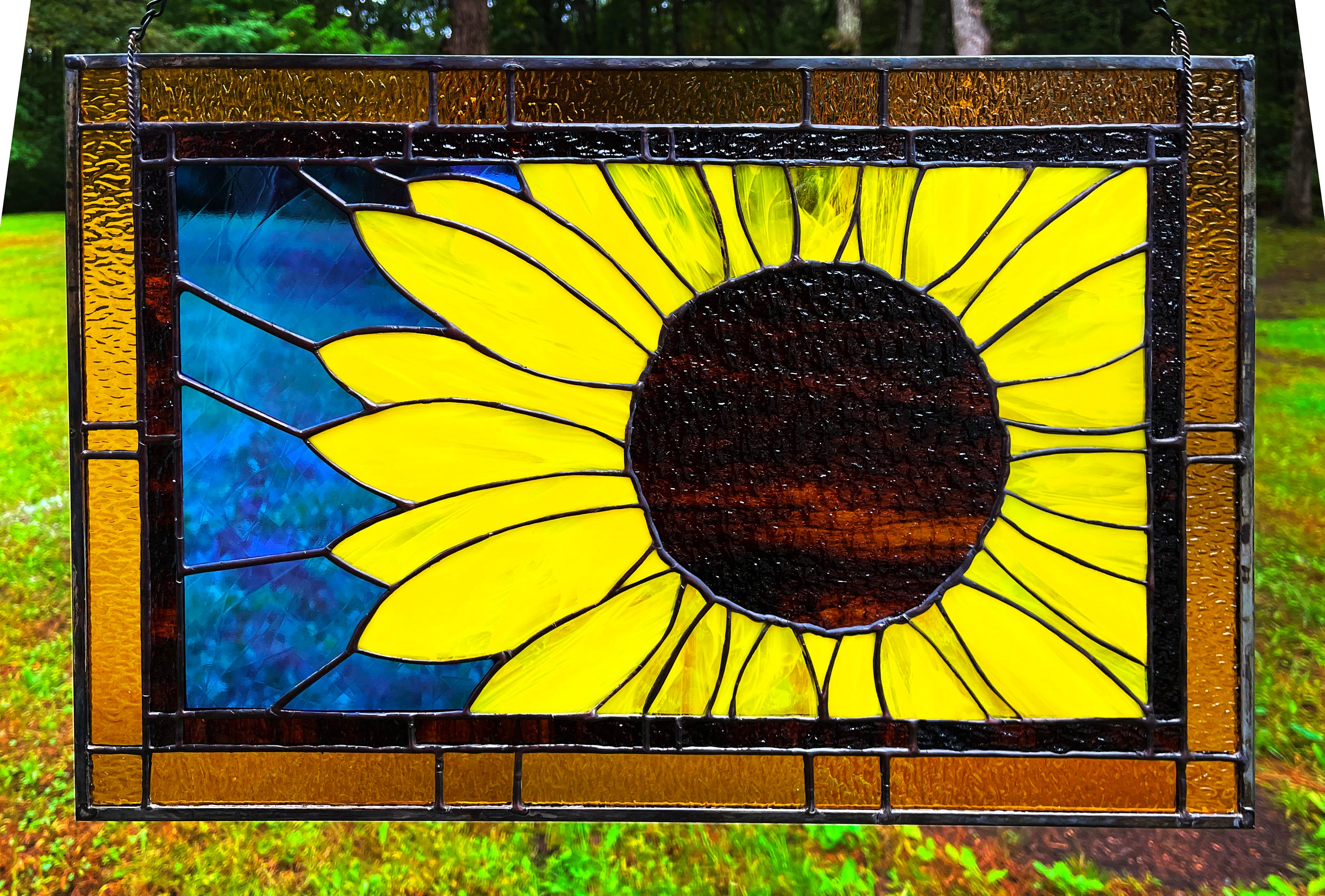 Sunflower Stained Glass - Paint by Numbers Kit