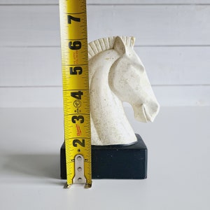 Vintage ceramic horse bust statue equestrian shelf decor gift for horse lover imagem 8