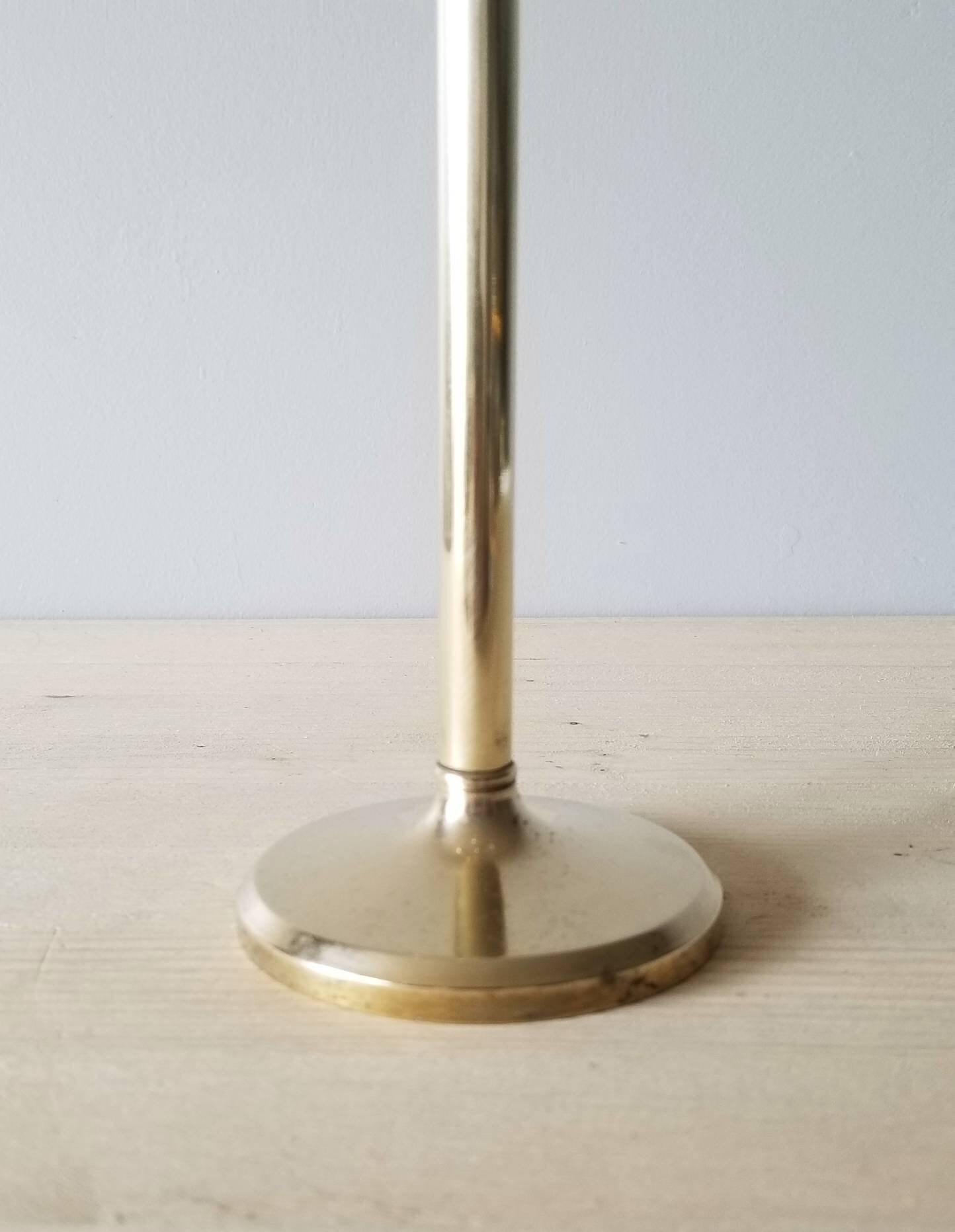 Vintage brass towel holder counter top hand towel ring