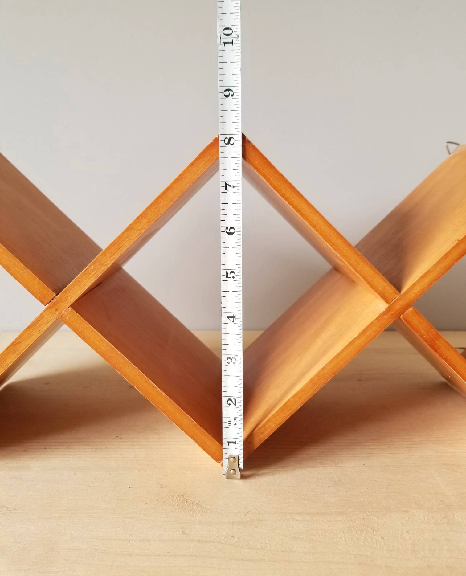 Vintage mid century modern wall shelf display shelves