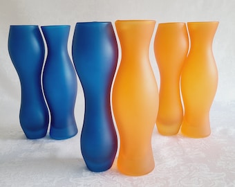 Vintage Ikea vase pair | wavy vase | squiggle vase | 90s decor |