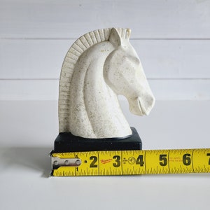 Vintage ceramic horse bust statue equestrian shelf decor gift for horse lover imagem 9