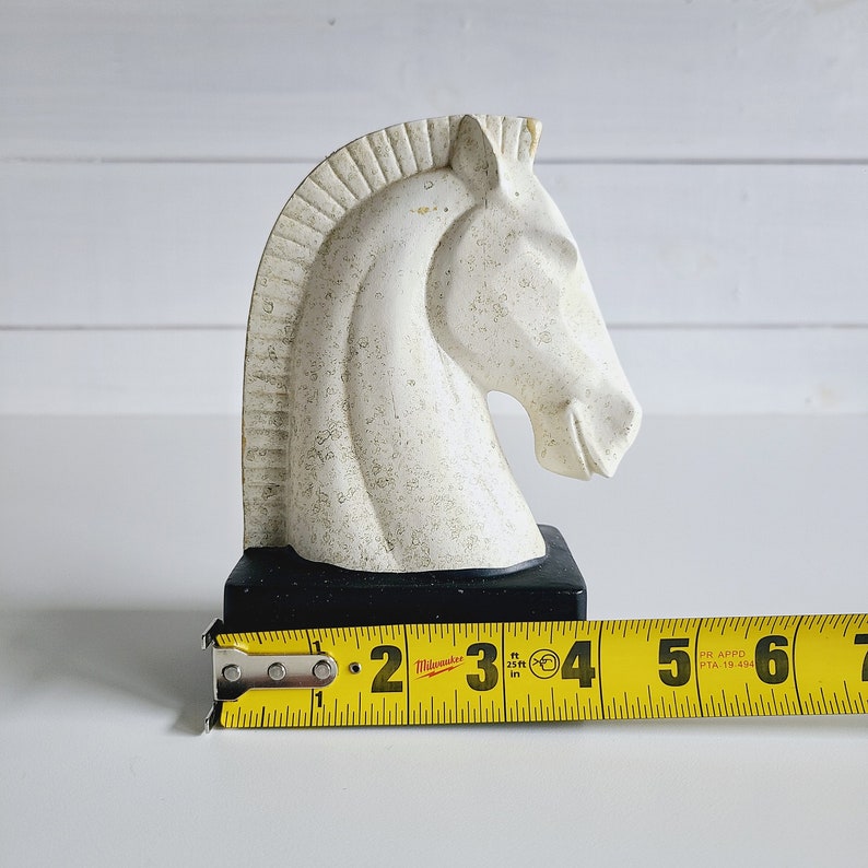 Vintage ceramic horse bust statue equestrian shelf decor gift for horse lover image 9