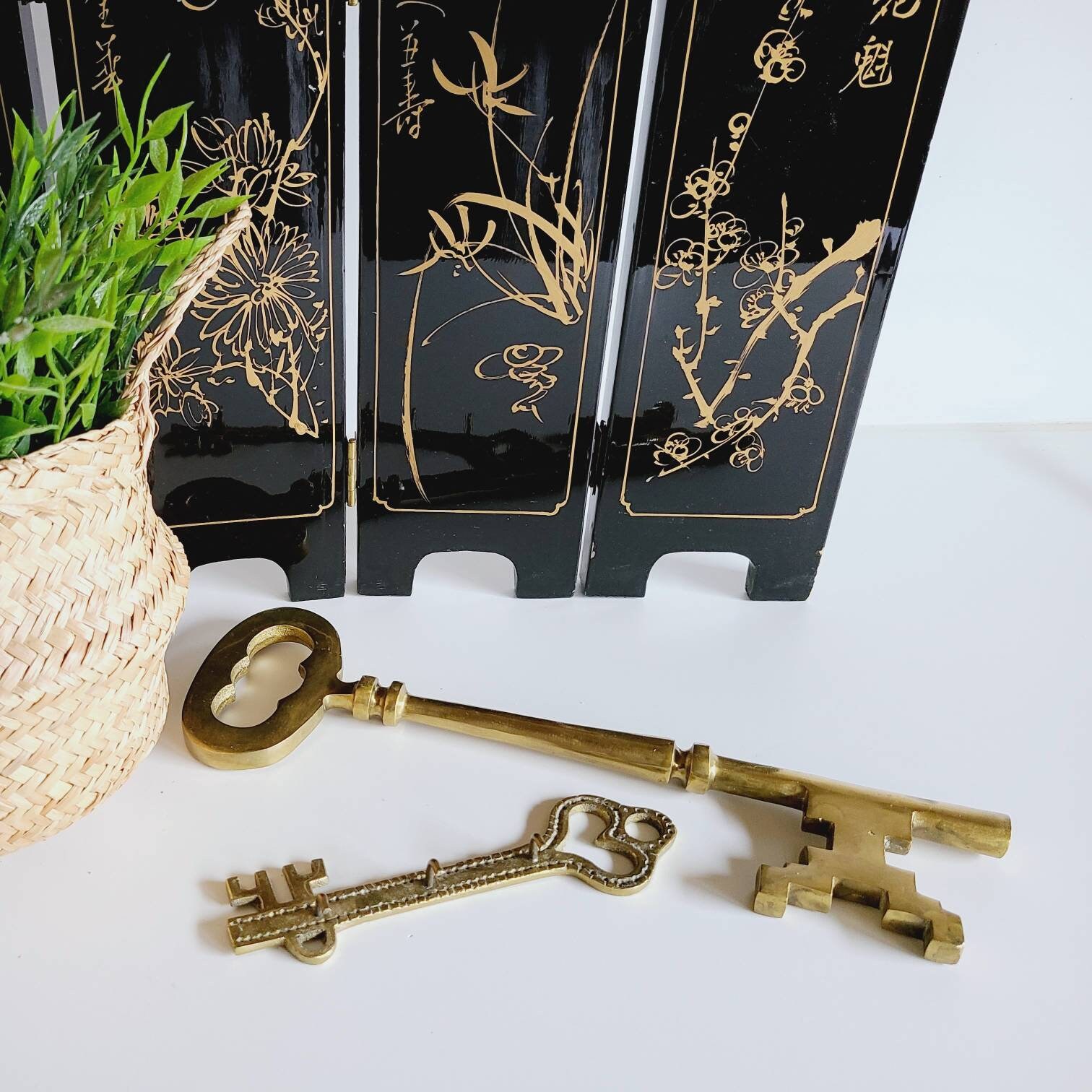 Vintage brass keys your choice key hook or big key keys brass