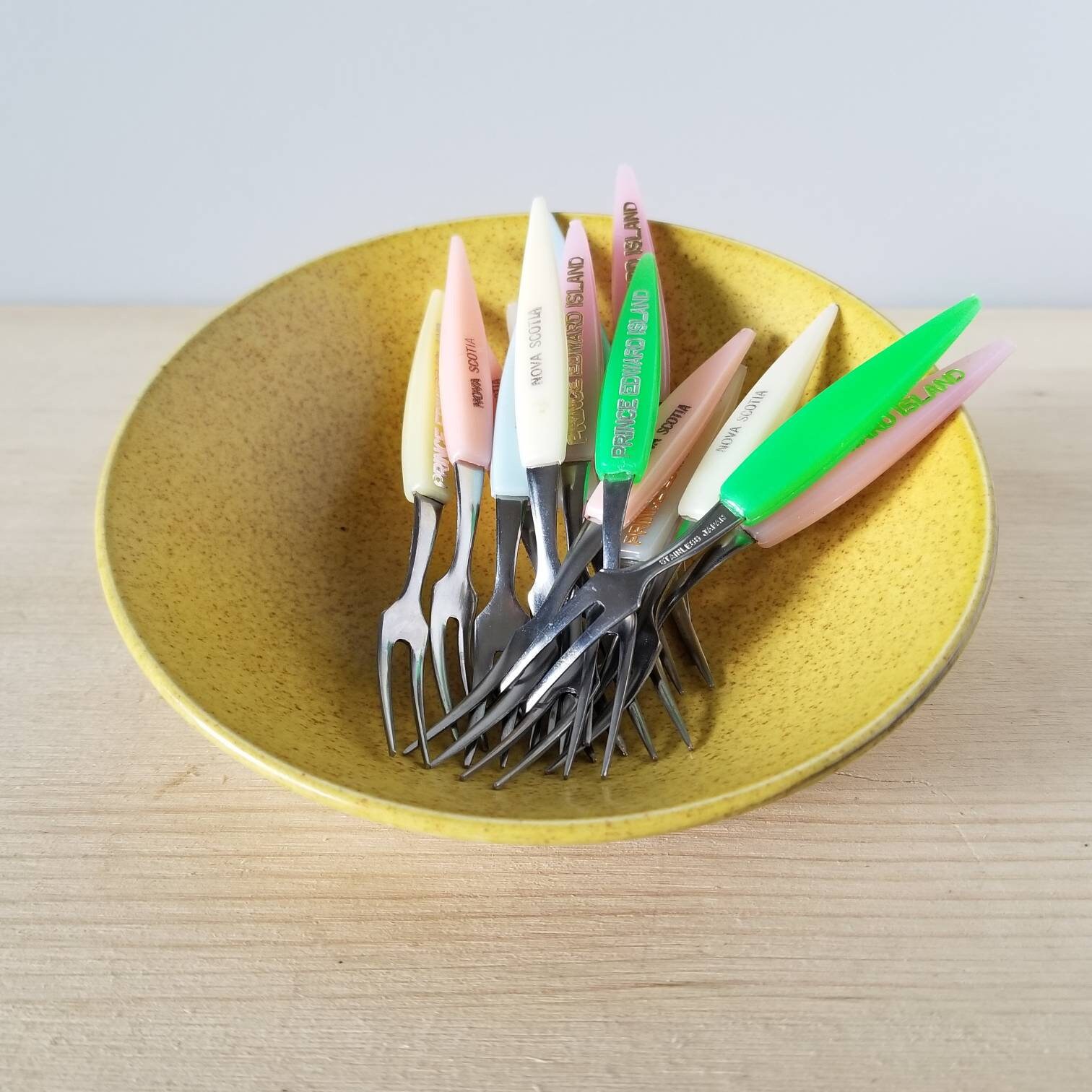 Vintage mini forks cocktail party retro kitchen cocktail forks 2