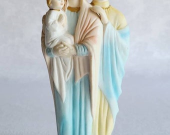 Vintage Keramik Jesus, Maria und Joseph Figur | heilige Familie Figur | Madonna | religiösen Dekor | kleine Statue