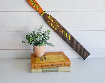 Vintage extra large novelty wooden file tool | wood worker | wall decor | man cave |  summer camp vibes | cottage core | cabin core |