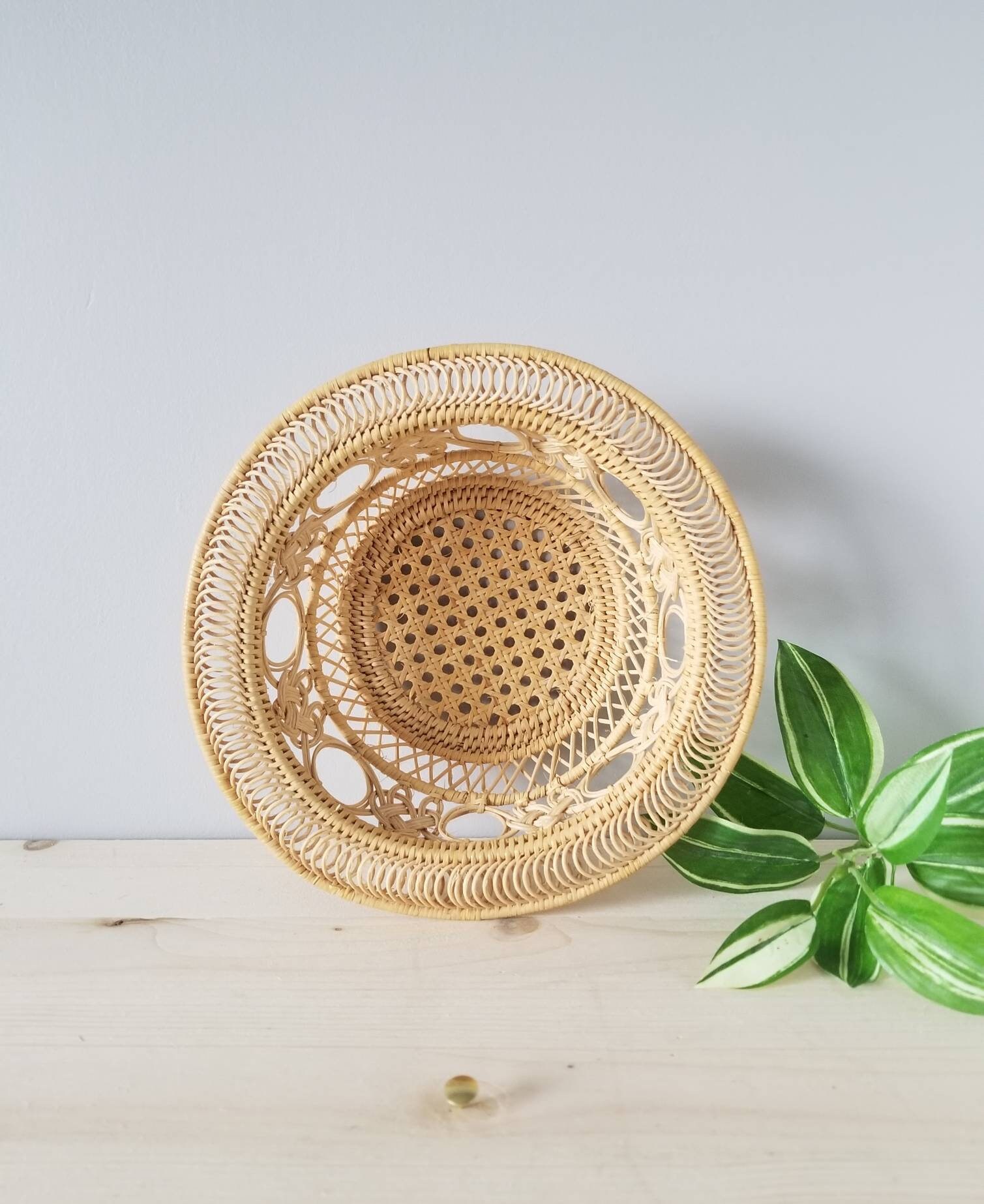 Basket wall decor basket woven wicker basket boho home decor