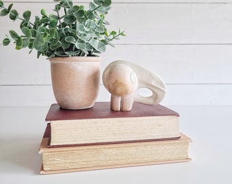 Vintage marble abstract elephant | alabaster sculpture | soapstone elephant