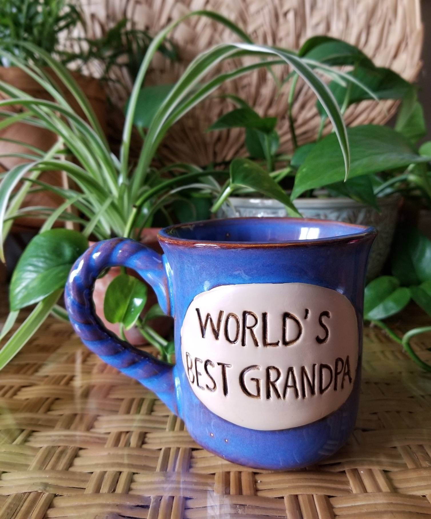Vintage mug world's best Grandpa Father's day gift new grandfather
