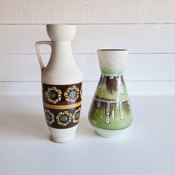 Vintage German vase | German pottery | Mid century modern | Mid mod home decor | Bohemian home decor |