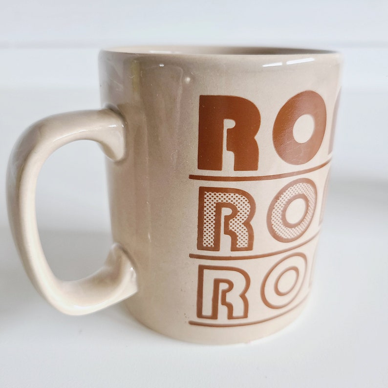 Vintage name coffee mug Ron or Donna gift for coffee lover coffee cup vintage font kiln craft England zdjęcie 9