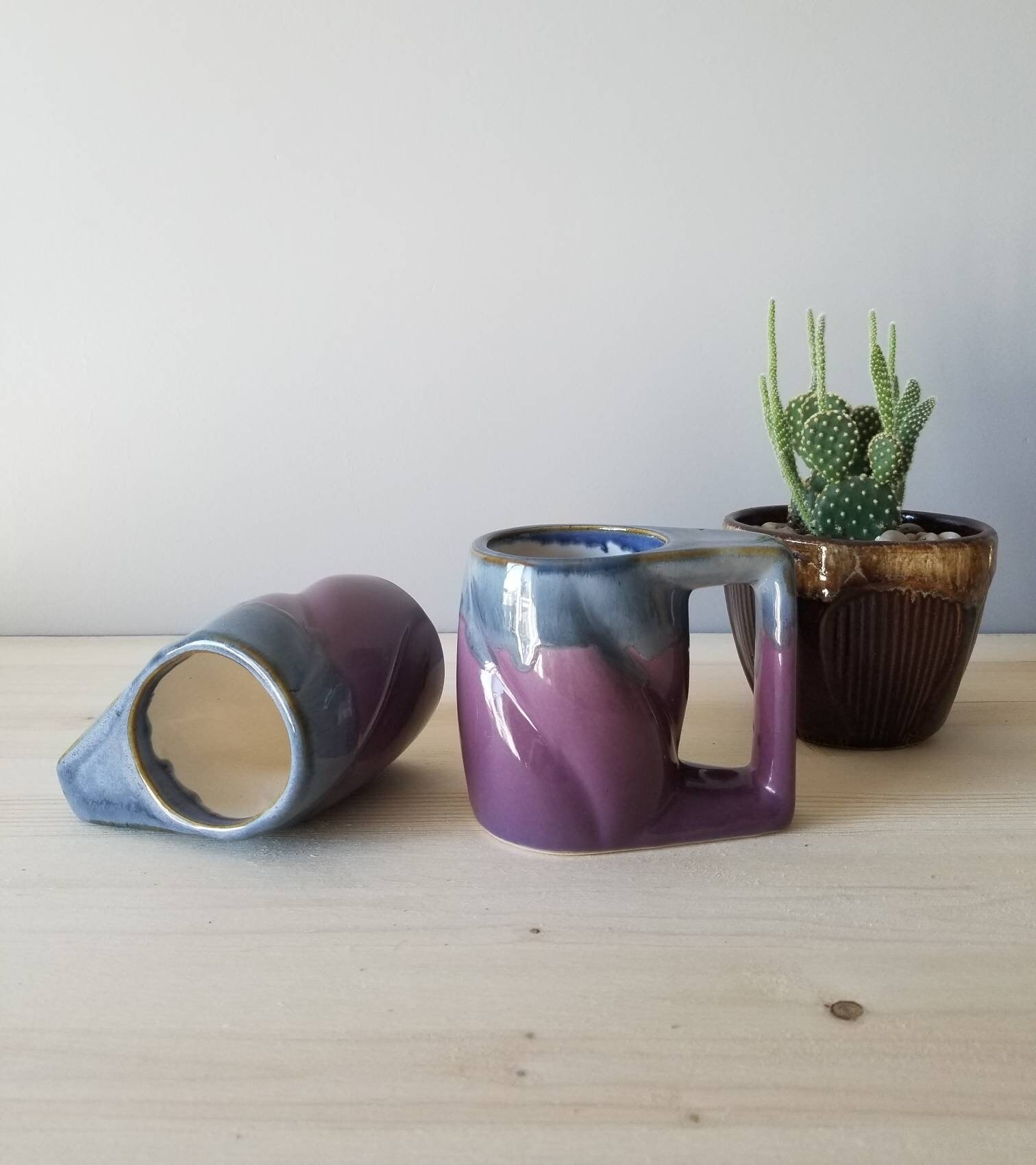 Vintage pottery mugs pair of Rodolfo Padilla coffee cups