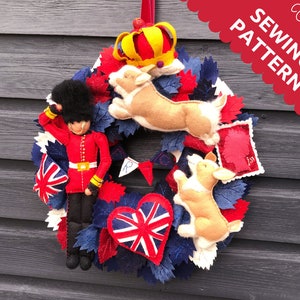 The Queens Platinum Jubilee Celebration Wreath - Paper Sewing Instructions + Full-sized Sewing Pattern Templates