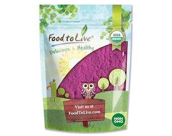 Organic Black Currant Juice Powder — Non-GMO, Raw, Kosher, Vegan Superfood, Bulk, Rich in Antioxidants
