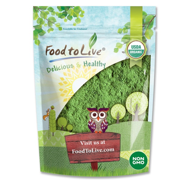 Organic Matcha Green Tea Powder — Non-GMO, Kosher, Authentic Japanese Origin - Exclusive Gourmet Grade, Vegan, Sirtfood - by Food to Live