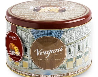 Vergani Black Cherry Panettone, 26.4 oz (750g) - Italian Holiday Cake with Amarena Cherries