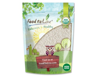 Organic White Rye Flour - Non-GMO, Unbleached, Light, Medium Protein, Vegan, Kosher, Finely Milled Berries