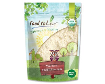 Organic Almond Flour – Extra Fine Blanched Prime Meal, Non-GMO, Low Carb, Culinary Grade, Kosher, Keto, Paleo, and Vegan Super Powder, Bulk
