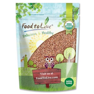 Organic Buckwheat Kasha - Grechka, Toasted Whole Groats, Non-GMO, Kosher, Sirtfood, Bulk