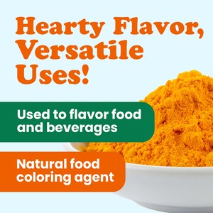 Organic Turmeric Powder — Rich in Curcumin, Non-GMO, Ground Turmeric Root, Raw, Kosher, Vegan, Sirtfood, Bulk image 9