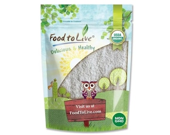 Organic Dark Rye Flour - Whole Grain, Non-GMO, Stone Ground, Kosher, Raw, Vegan, Bulk, Great for Baking Bread