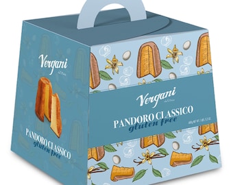 Vergani Classic Gluten-Free Pandoro, 21.2 oz (600g) - Italian Holiday Cake