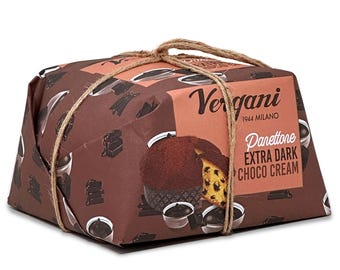 Vergani Extra Dark Chocolate Panettone -Premium Gift-Boxed Dessert
