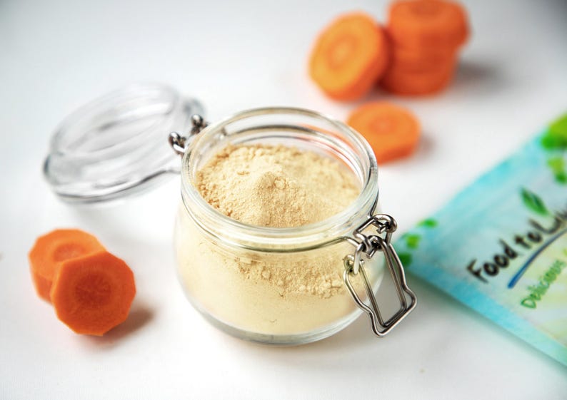 Organic Carrot Powder - Non-GMO, Ground Raw Dried Roots, Vegan, Bulk, Great for Baking, Juices, Smoothies, Shakes, and Drinks image 5