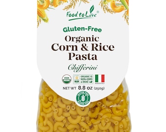 Gluten-Free Organic Corn and Rice Chifferini Pasta, 8.8 oz (250g) - by Food to Live