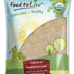 Organic Old Fashioned Cornmeal Coarse — Non-GMO, Whole Grain Corn Flour, Coarse, Kosher, Great for Baking Cornbread, Muffins image 2