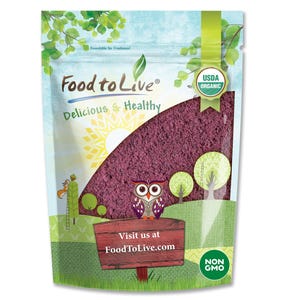 Organic Black Elderberry Juice Powder - Non GMO, Made from Raw Dried Berries, Unsulfured, Vegan, Bulk, No Sulphites