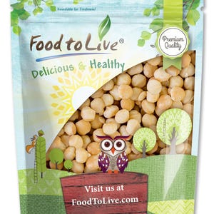 Dry Roasted Macadamia Nuts – Oven Roasted, Unsalted, No Oil Added, Vegan
