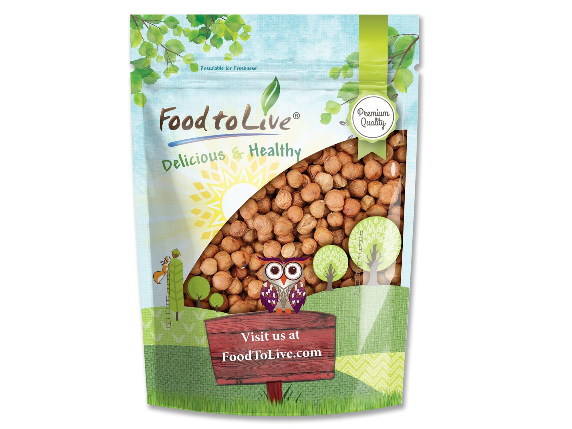Raw Natural Hazelnuts - Raw, No Shell, Kosher, Bulk
