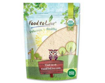 Organic Dried Green Banana Powder - Non-GMO, Whole Fruit Flour, Finely Ground, Pure, No Sugar Added, Unsulfured, Vegan, Bulk