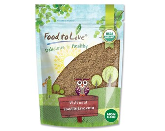 Organic Psyllium Husk Powder — Non-GMO, Kosher, Ultra Fine, Unsweetened, Unflavored, Natural Food Thickener, Raw, Bulk