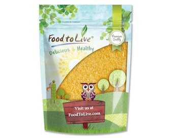 Yellow Polenta – Finely Ground Cornmeal, Vegan, Kosher, Bulk. Product of Italy. Easy to Cook. Creamy, Smooth Texture. Great Side Dish.