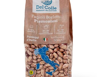 Del Colle Piemonte Cranberry Beans, 1.1 LB (500 g) –  Sproutable, Vegan, Kosher