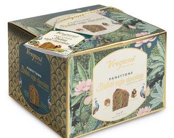 Vergani Panettone Dubai Style Chocolate Pistachio and Kataify, 28.22 oz (800g)