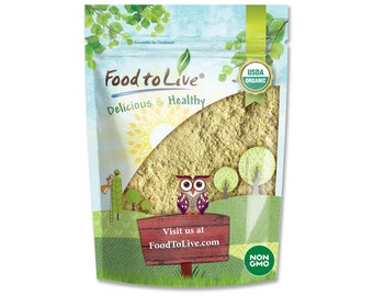 Organic Fenugreek Powder — Non-GMO, Raw, Ground Methi Seeds, Pesticide-Free, Pure, Kosher, Vegan, Bulk, Great for Cooking