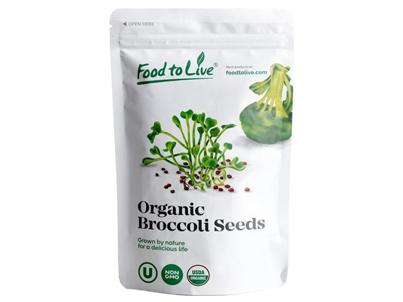 Semillas de brócoli orgánicas para germinar: sin transgénicos, veganas, kosher, aptas para la dieta Sirtfood y a granel. Ricas en sulforafano. Cultiva brotes para ensaladas y sándwiches. imagen 2