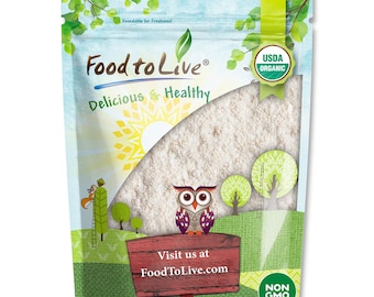 Gluten-Free Organic White Sorghum Flour – Non-GMO Whole Grains, Finely Ground, Raw. Good Source of Protein and Fiber. Vegan, Kosher, Bulk