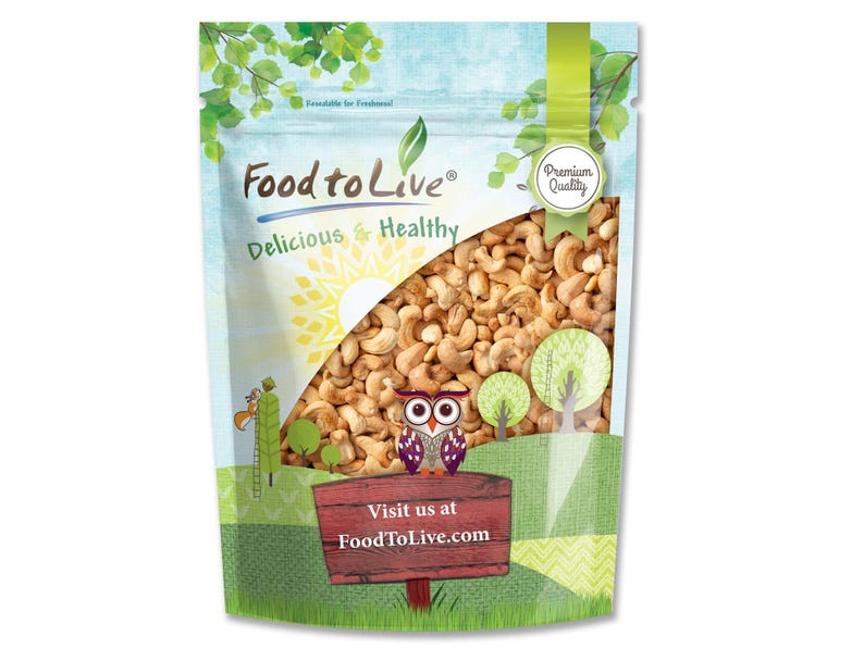 Dry Roasted Whole Cashews with Himalayan Salt — Oven Roasted Lightly Salted Fancy Cashew Nuts, No Oil Added, Vegan, Kosher, Non-GMO Verified bild 7