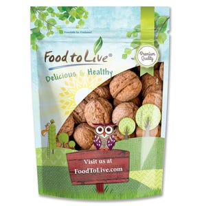 Jumbo Walnuts in Shell – California Chandler Variety. Rich in Omega-3s, Delicious Vegan Snack. Fresh, Raw, Kosher, Bulk