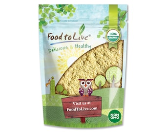 Organic Garbanzo Bean Flour — Non-GMO Chickpea Flour, Stone Ground, Kosher, Vegan, Bulk, High in Protein and Fiber