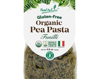 Gluten-Free Organic Pea Fusilli Pasta, 8.8 oz (250g) - by Food to Live